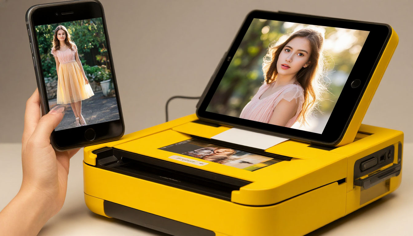 Интерфейс мобильного приложения для печати фото