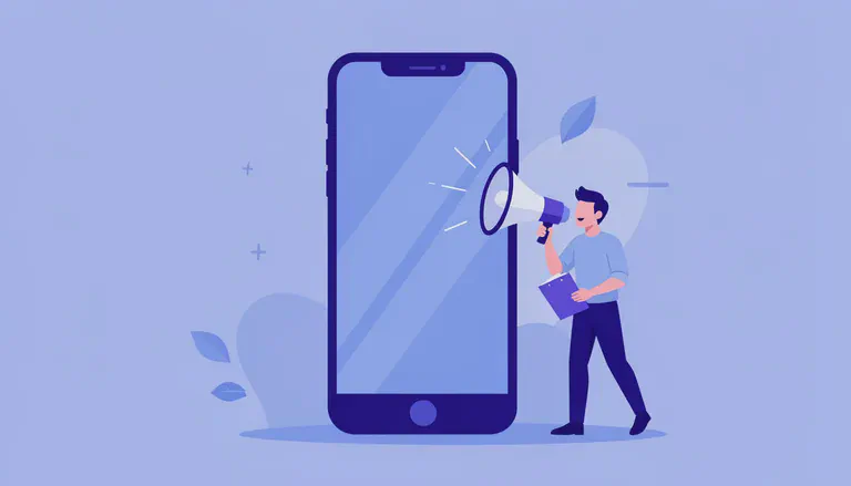 Пример интерфейса голосового управления на мобильном устройстве