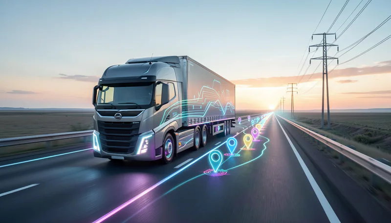 GPS-мониторинг грузовика на карте