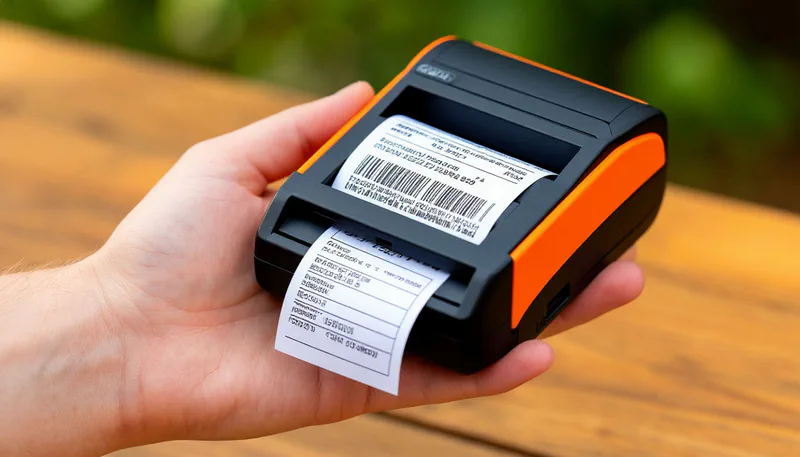 Пример использования мобильного принтера в автомобиле
