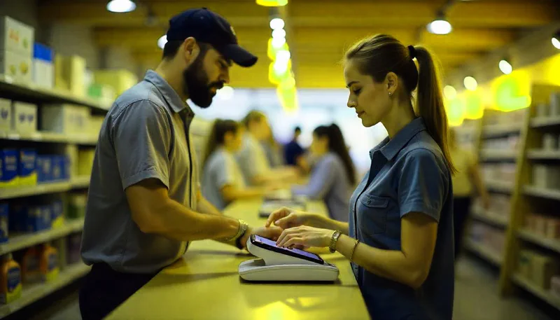 Розничная торговля - выкладка товаров