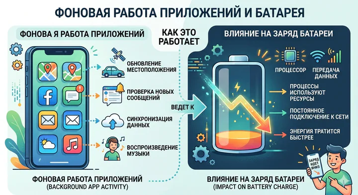 Фоновая работа приложений: влияние на производительность и безопасность
