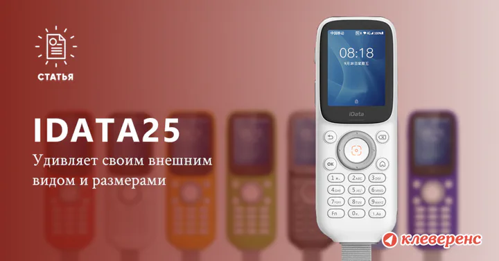 Многофункциональная крошка iData 25: компактный кнопочный ТСД