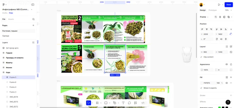 дизайн карточки в фигме