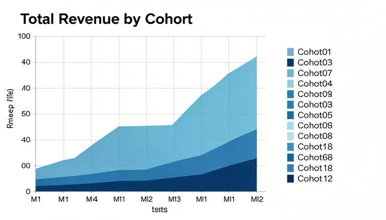 Пример когортного отчёта в Power BI
