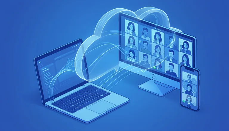 Онлайн-конференция в работе сотрудников