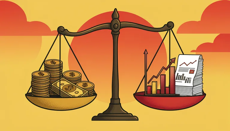 Диаграмма распределения собственных и заемных средств