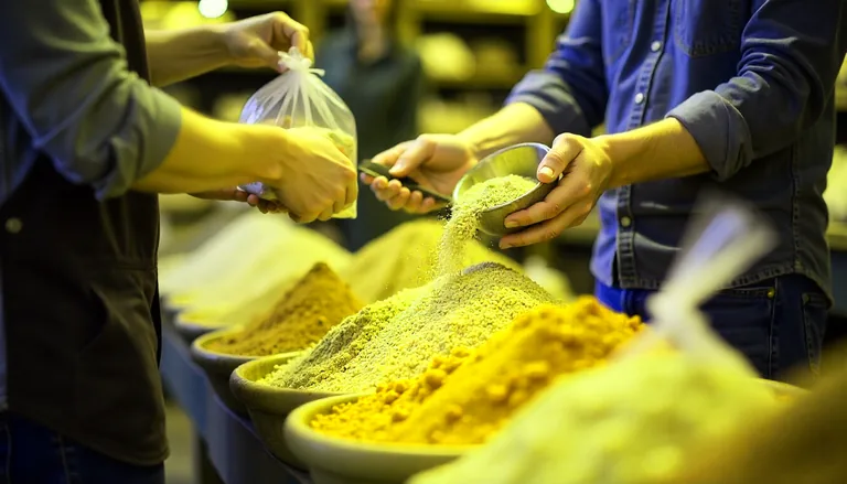 касса и весы для взвешивания товаров