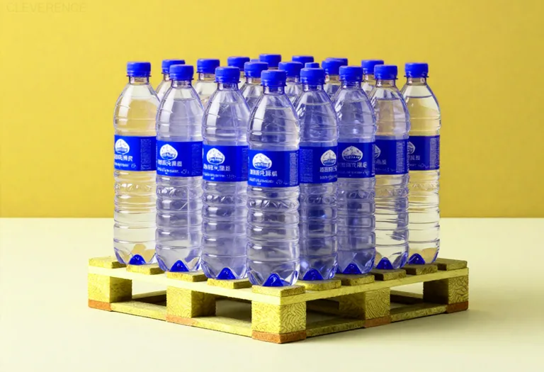 Линия розлива воды с маркировкой