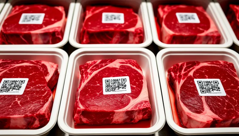 Пример печати кода на мясной продукции