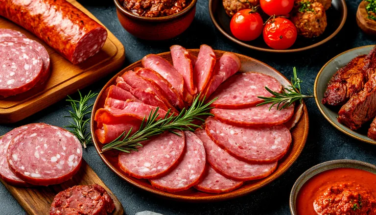 Мясная продукция на полке