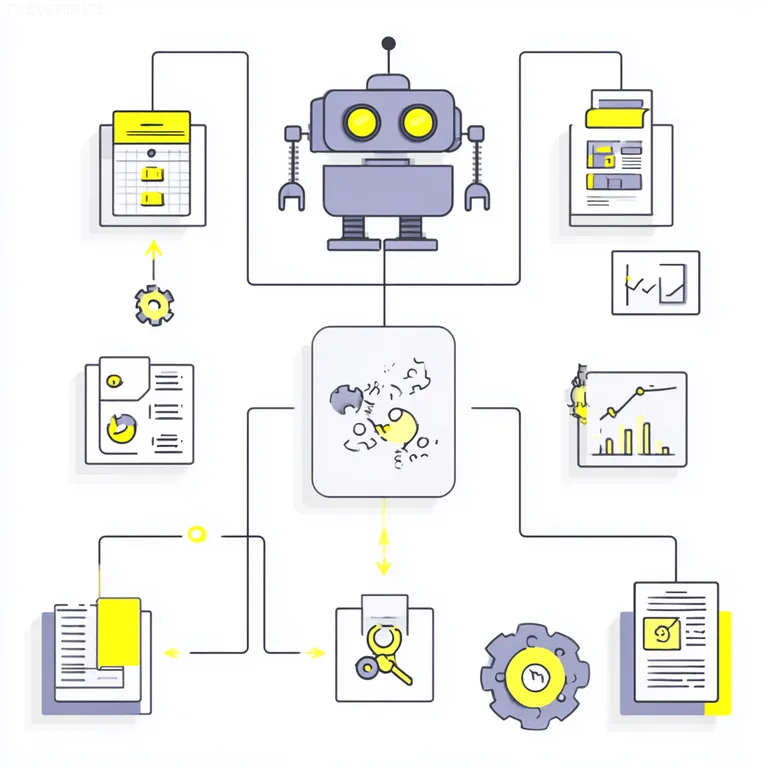 Робот в поле собирает урожай