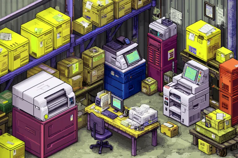 Пример адресной разметки на стеллажах склада