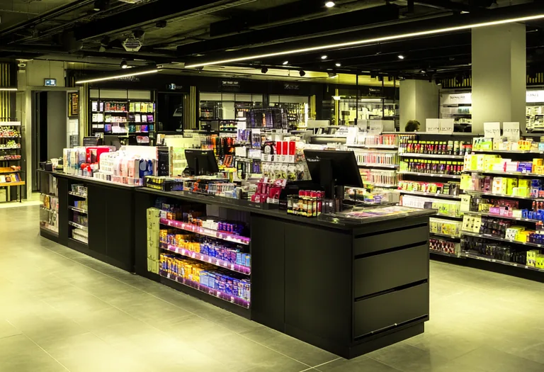 Удачно оформленная кассовая зона магазина