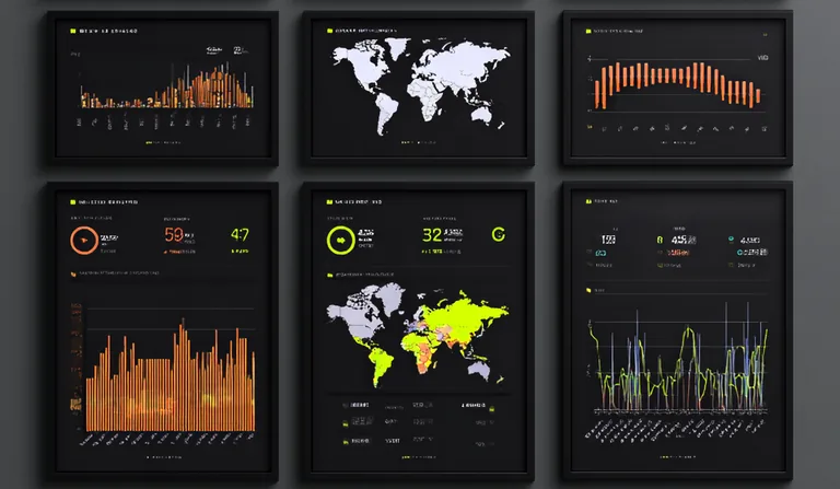 Пример KPI панели BI дашборда