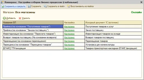 Отборы документов в разных режимах