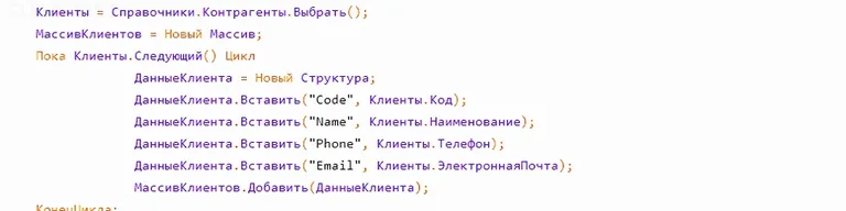 создание перечня