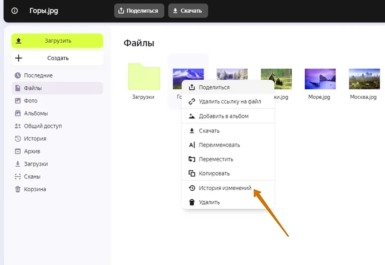 файлы на удаленном диске