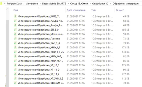 Интеграция нетиповой конфигурации «1С: Предприятия» с ТСД с помощью Клеверенс