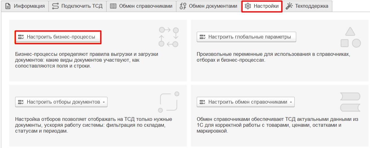 функционал обработки