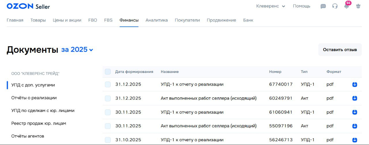 Как читать отчет о реализации Ozon в 2026 году: подробный разбор для бухгалтеров и селлеров