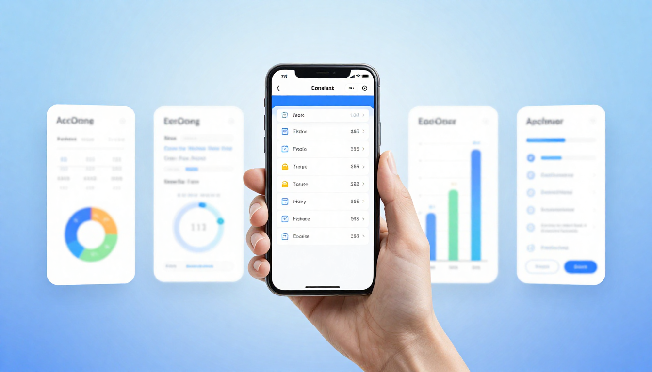 Интерфейс приложения для финансового учёта