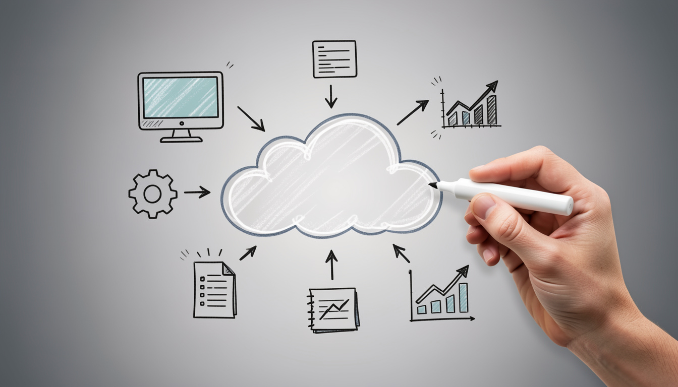 Схема работы облачного приложения