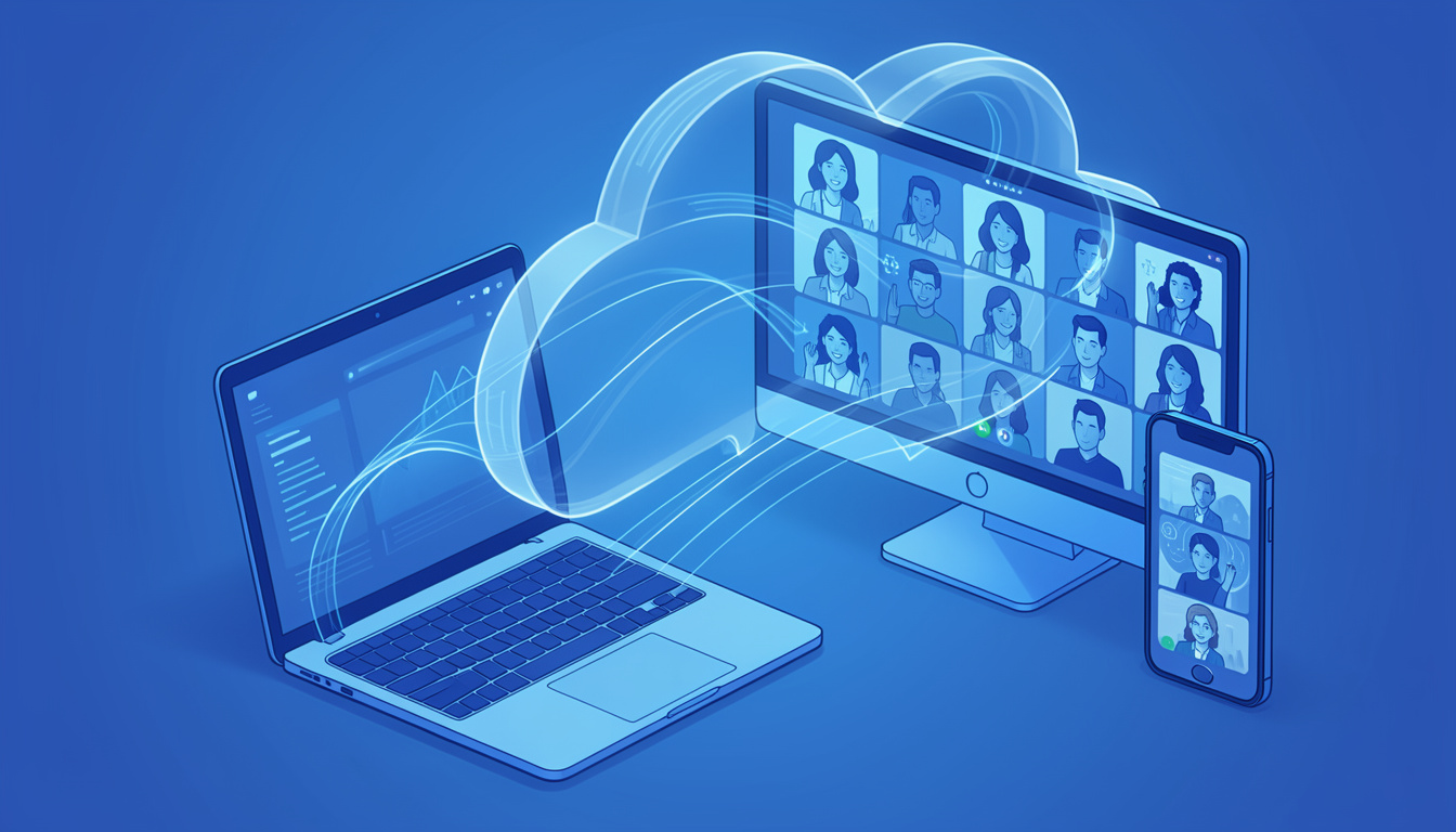 Онлайн-конференция в работе сотрудников