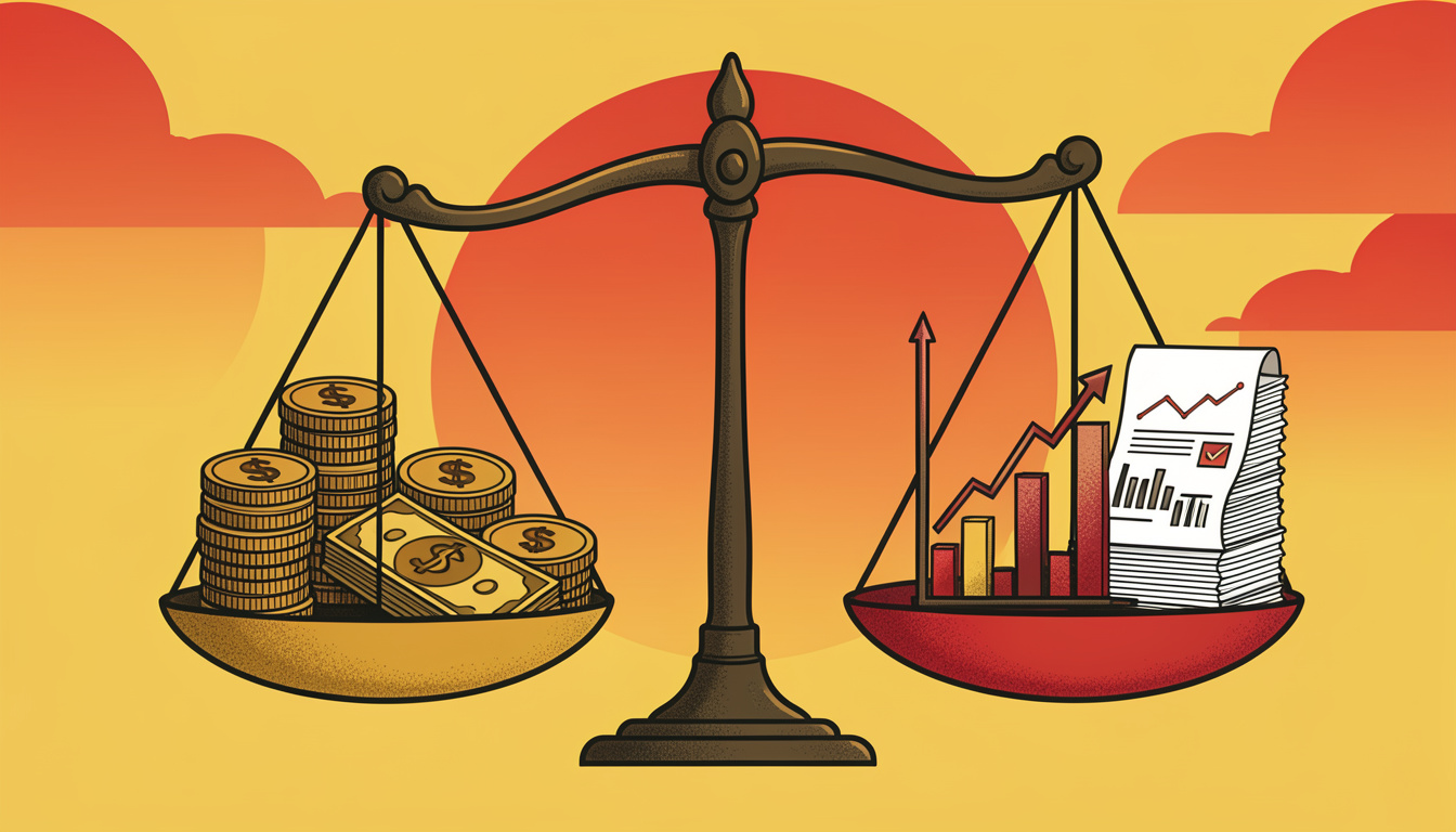 Диаграмма распределения собственных и заемных средств