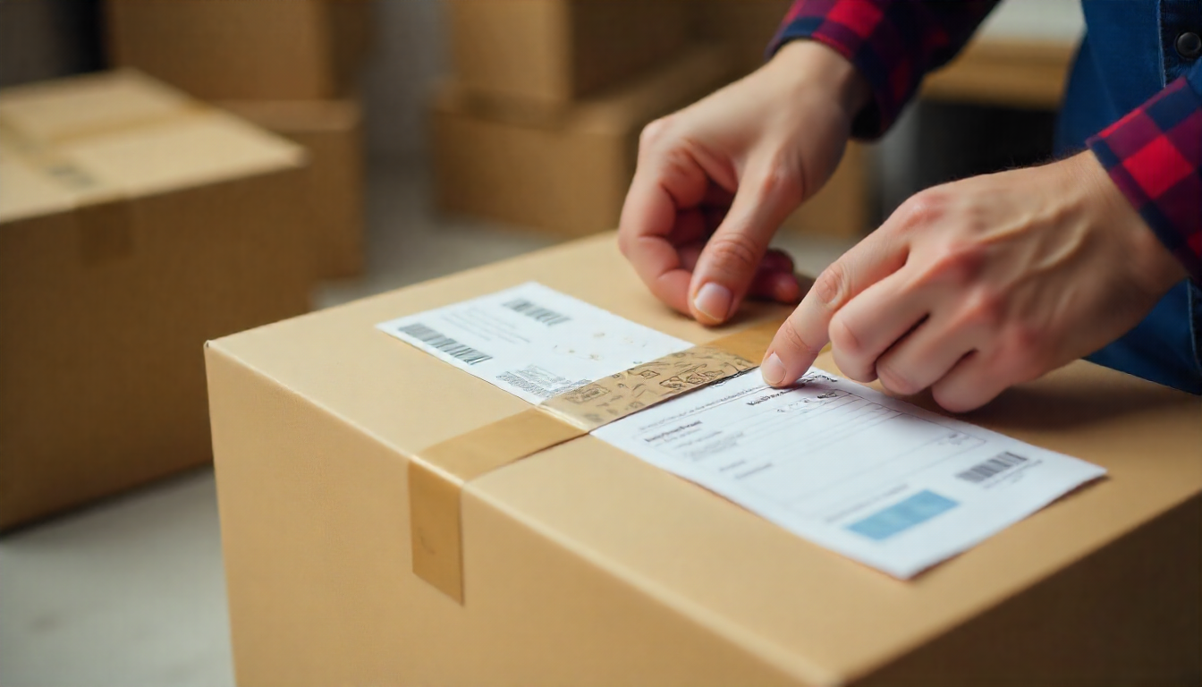 Автоматический палетообмотчик на складе