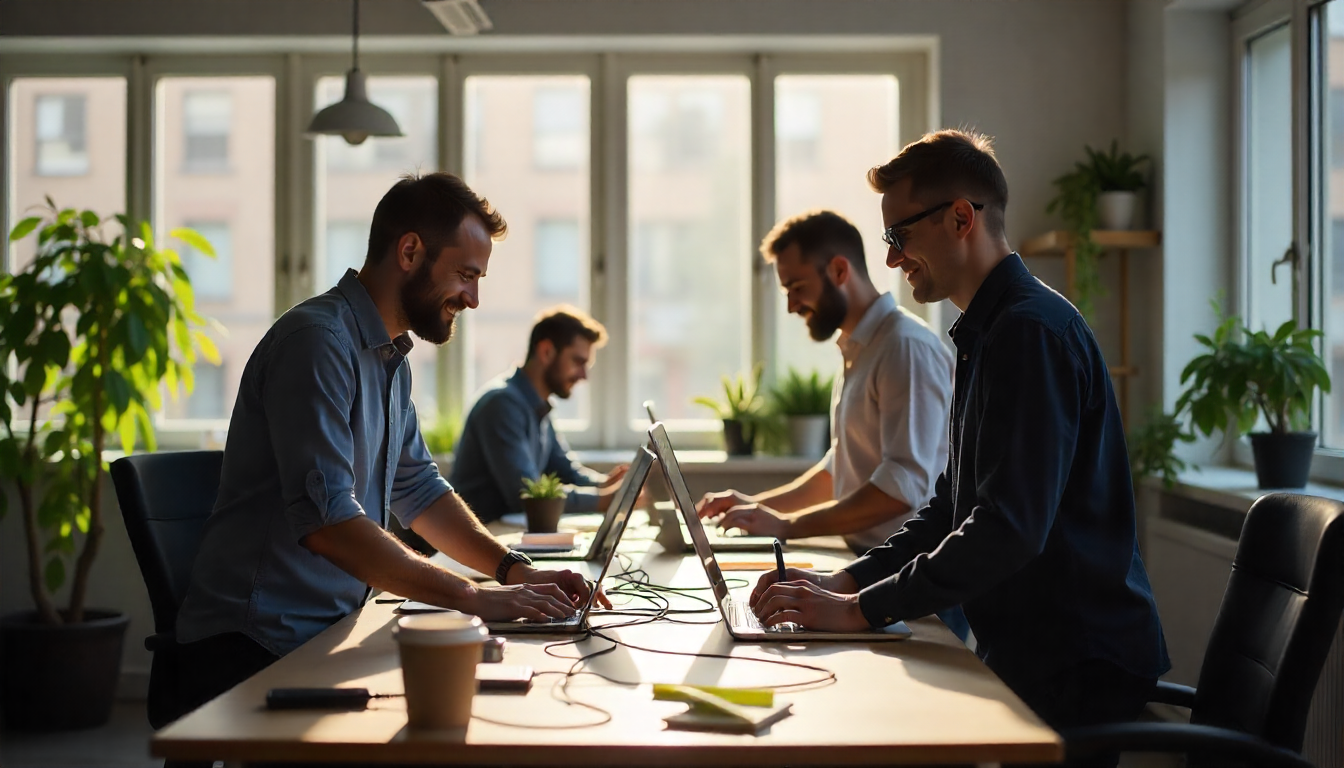 Пример визуальной доски для управления проектами