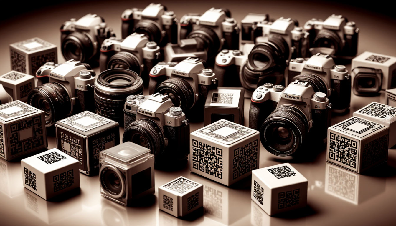 Процесс маркировки фотоаппаратов