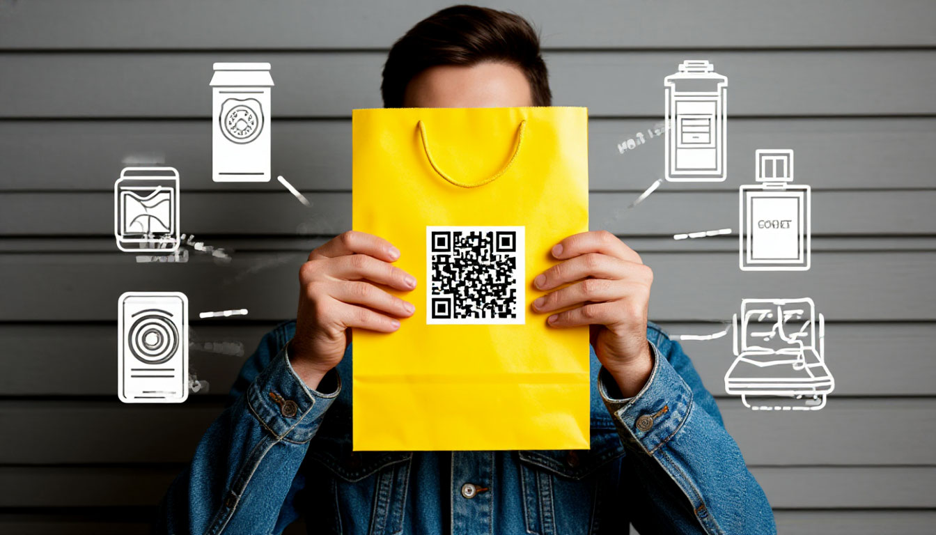 Пример разных типов штрихкодов