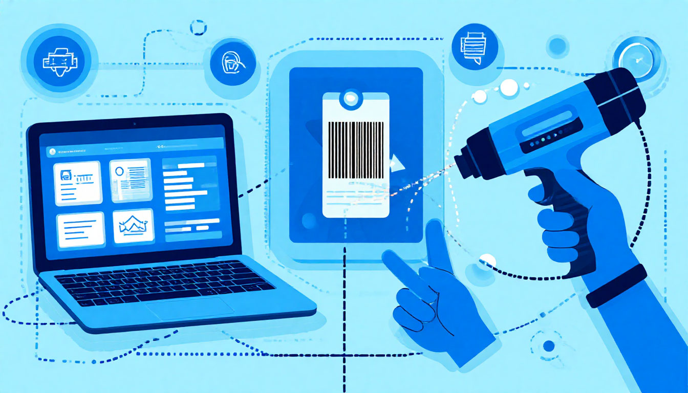 Пример этикетки со штрихкодом