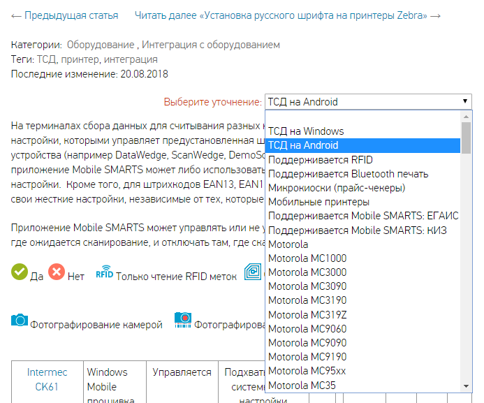 Приложение ТСД