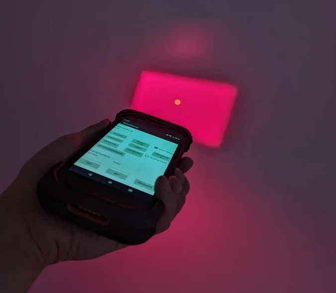 Луч от сканера ТСД АТОЛ Smart.Touch