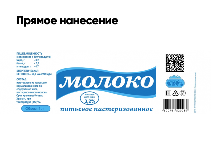 прямое нанесение